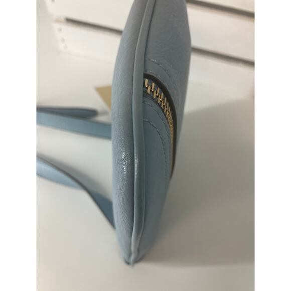MICHAEL KORS NWT LIGHT BLUE PEBBLED LEATHER CROSSBODY BAG - Picture 6 of 14